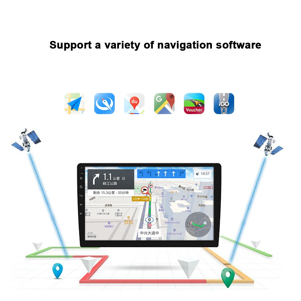 9 дюймовый Android 11 Автомобильный Радио Видео мультимедийный плеер навигация GPS для