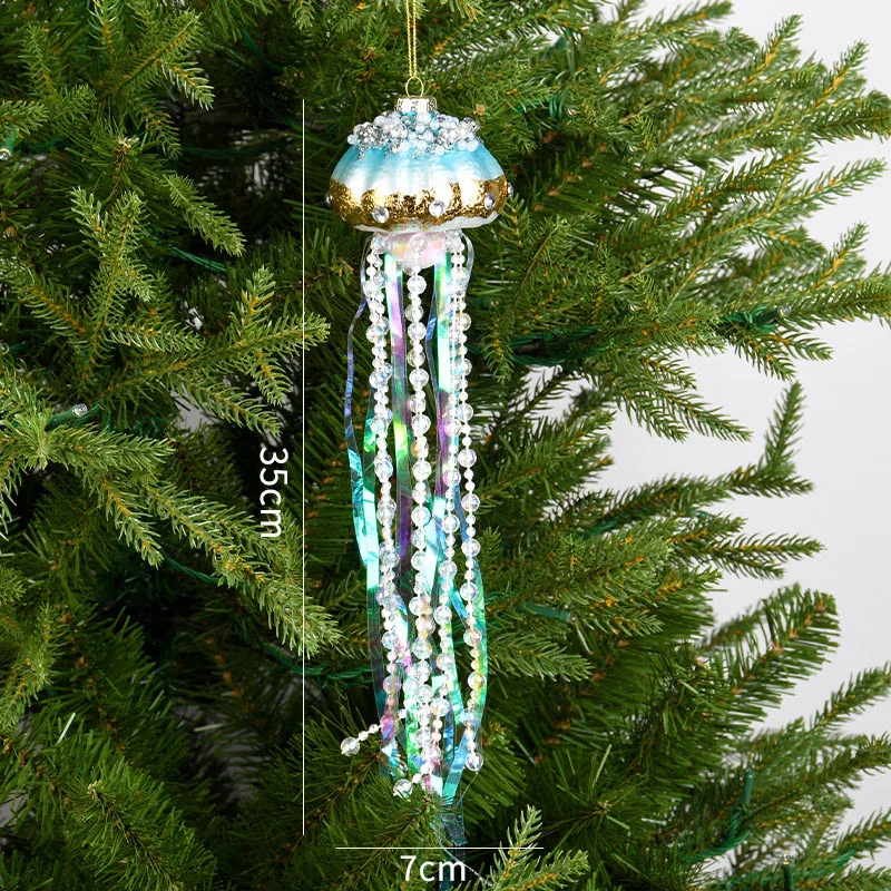 

Декоративная стеклянная подвеска Рождественская вечеринка