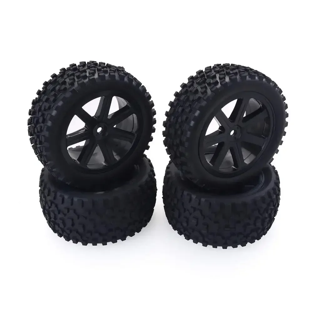 Фото 4 шт. 1/10 RC автомобильные резиновые шины пластиковые колеса для Redcat HSP HPI Hobbyking Trxs Losi VRX LRP ZD Racing 1/10 Багги №3