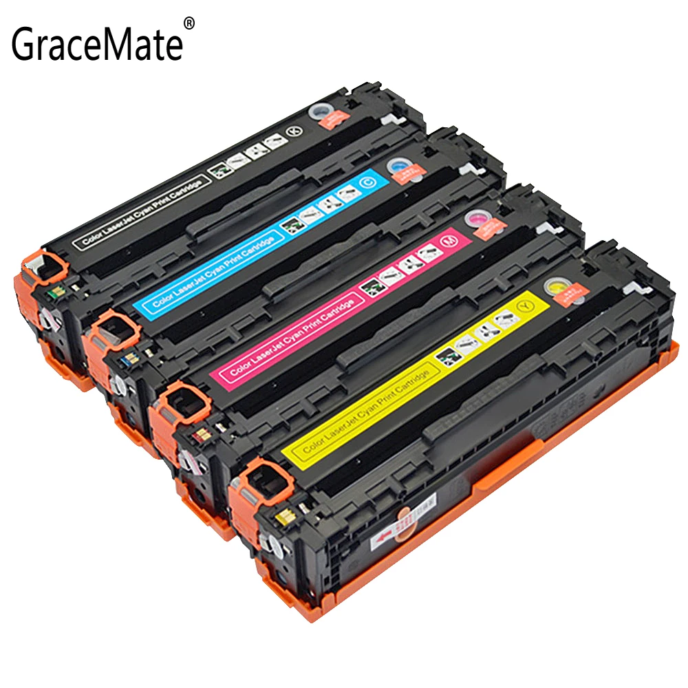 

GraceMate Color Toner Cartridge 131A CF210A CF211A CF212A CF213A Compatible for HP M251 M251n M251nw M276 M276n M276nw Printer