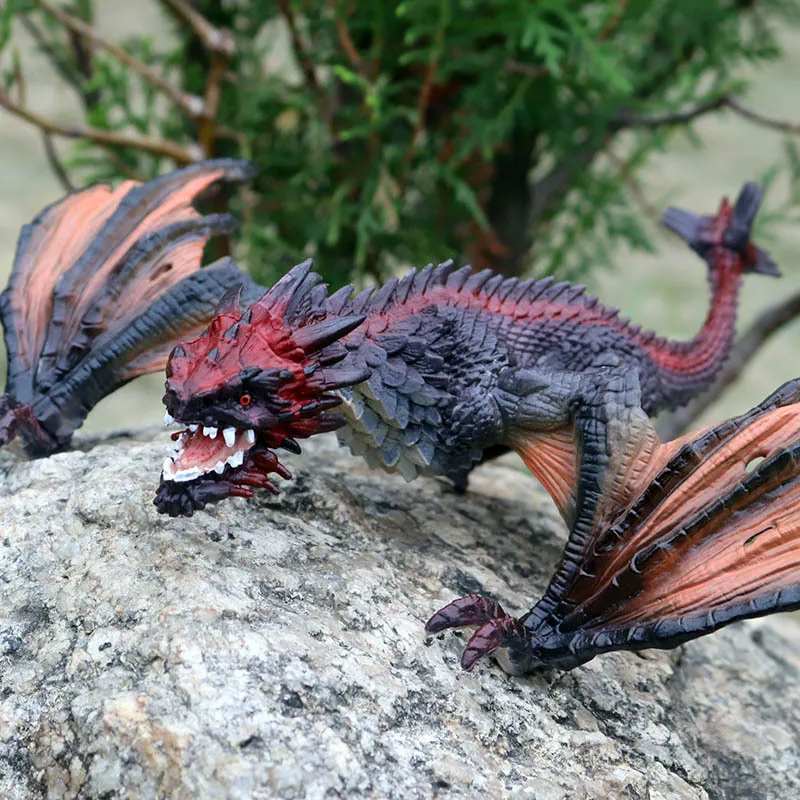 

2023 New Simulation Dinosaur Model Ancient Animal Model War Dragon Beast Warcraft Dragon Flying Dragon Children's Dinosaur Toy