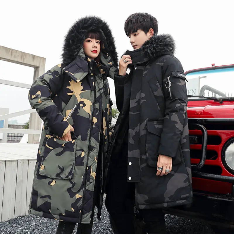 Men's Puffer Jacket Parkas Coats for Men Winter Long Coat Men's Cold Jacket Thick White Duck Down Plus Size Casual Jacke