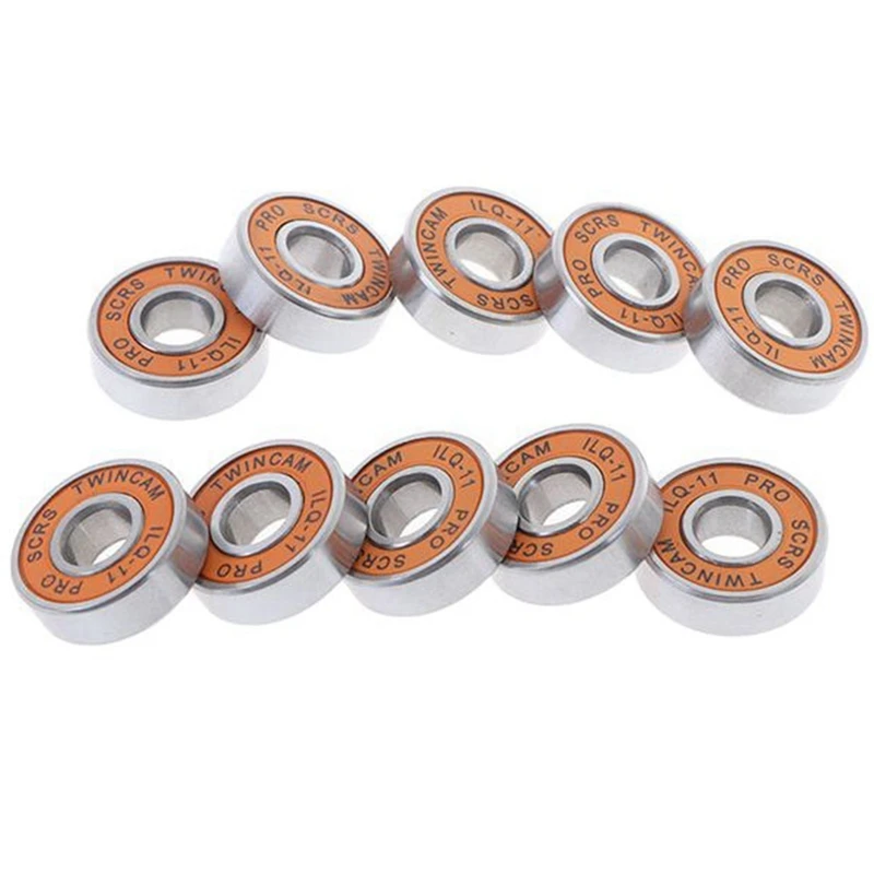 

NEW-New 32Pcs ILQ-11 Skate Scooter No Noise Oil Lubricated Smooth Skate Bearing Longboard Speed Inline Skate Wheel Bearing