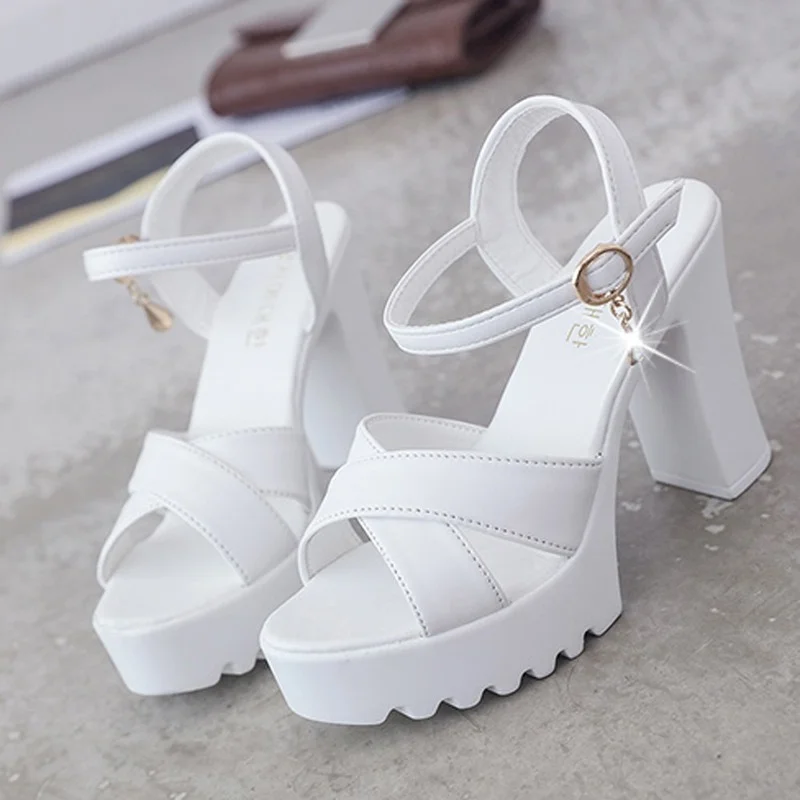 

Women Fish Mouth Platform High Heels Wedges Buckle Slope Sandals Women Shoes Woman Platform High Heels Sandals High Heels
