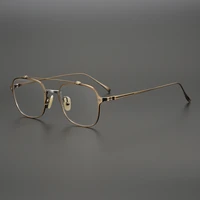 japanese handmade titanium eyeglasses men aviator ultra light square glasses frame women prescription reading myopia de oculos