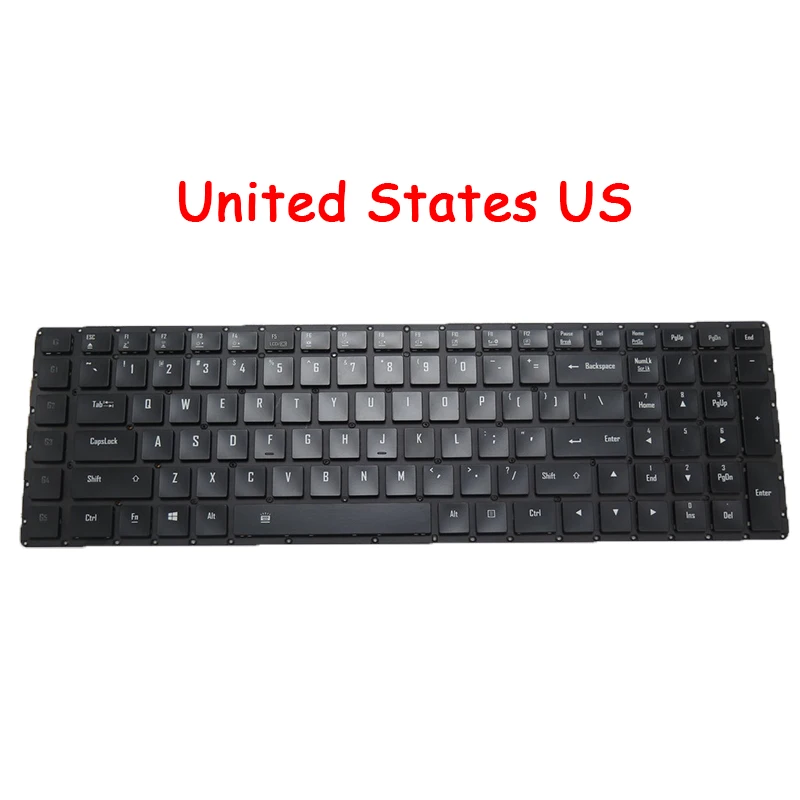 Клавиатура с белой подсветкой для ноутбука Gigabyte X5 V6 SKB1503-US 2Z703-USX52-G30S REV:A00