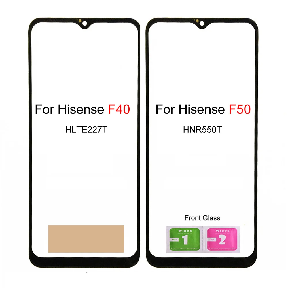 Панель сенсорного экрана для Hisense F50 HNR550T, для Hisense F40 HLTE227T, замена передней стеклянной панели (без ЖК-дисплея)