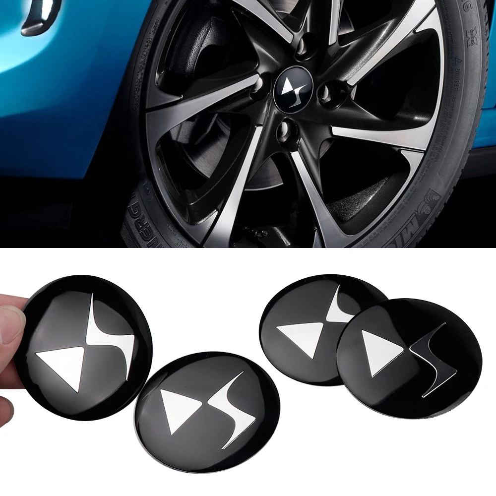 

4PCS 56MM Car Styling Wheel Center Hub Caps Stickers Badges Auto Decroation For DS 9 Tense SPIRIT DS3 DS4 DS4S DS5 5LS DS6 DS7