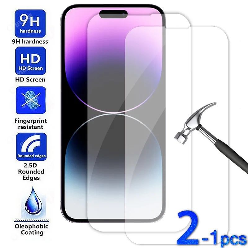 

HD закаленное стекло для iPhone Apple 14 Pro Max 14plus 13 12 11 Pro Max 13 12 Mini, Защита экрана для iPhone X XR XS Max 7 8 Plus