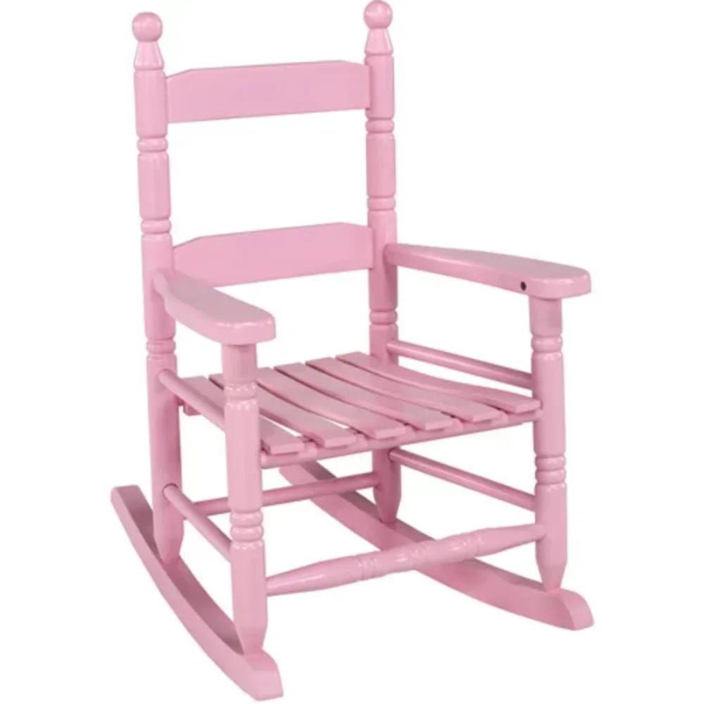 

Children's Indoor-Outdoor Hardwood Rocker in Pink Gloss Finish