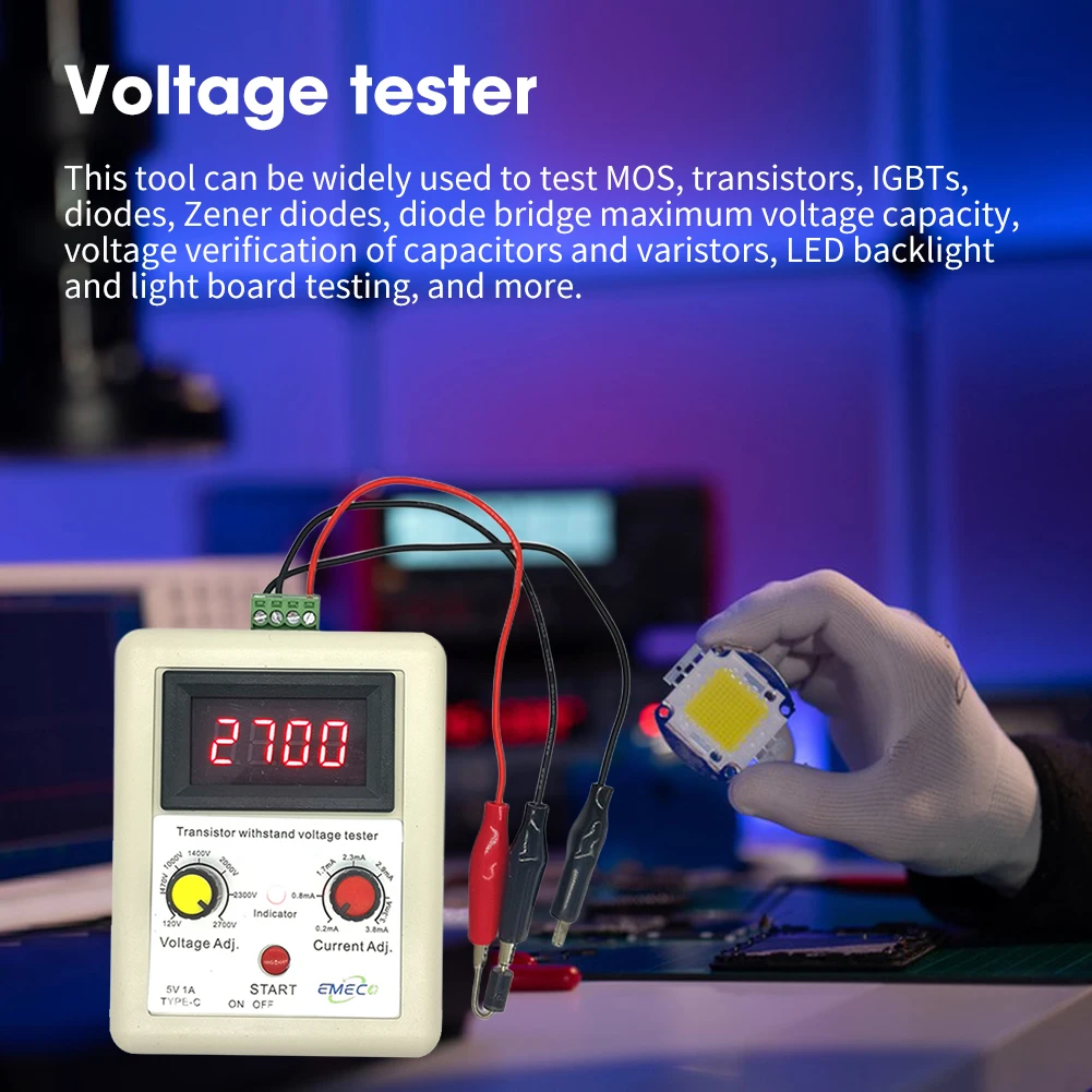 

Тестер напряжения IGBT, порт зарядки Type-C, электронный измерительный прибор напряжения для флэш-подсветки и проверки флэш-платы