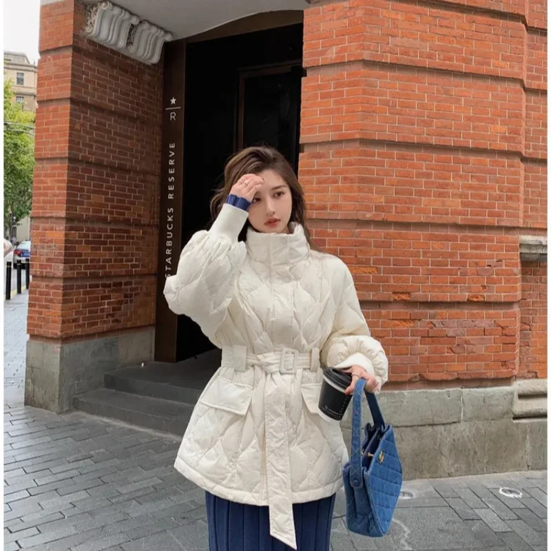 Lamb Wool Coat Female Winter Korean Loose Pockets Plush Thick Warm Parkas Women Cotton Padded Jacket Japanese Jackets Apricot
