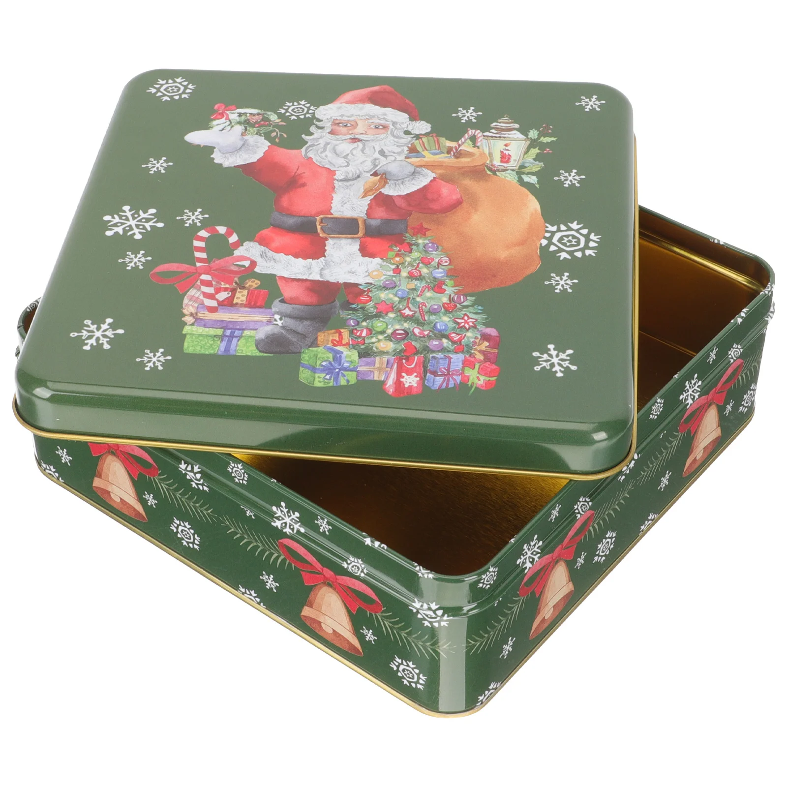 

Christmas Box Tin Cookie Candy Tinplate Gift Boxes Metal Tinscontainer Containers Lids Santagiving Favor Storagecase Jar Treat