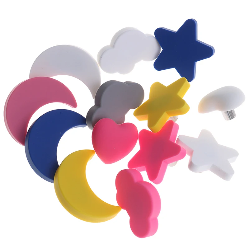 

New Children Room Knobs And Handles Moon Star Cartoon Furniture Handles Cloud Door Knob Kids Drawer Cabinet Pulls For Kids