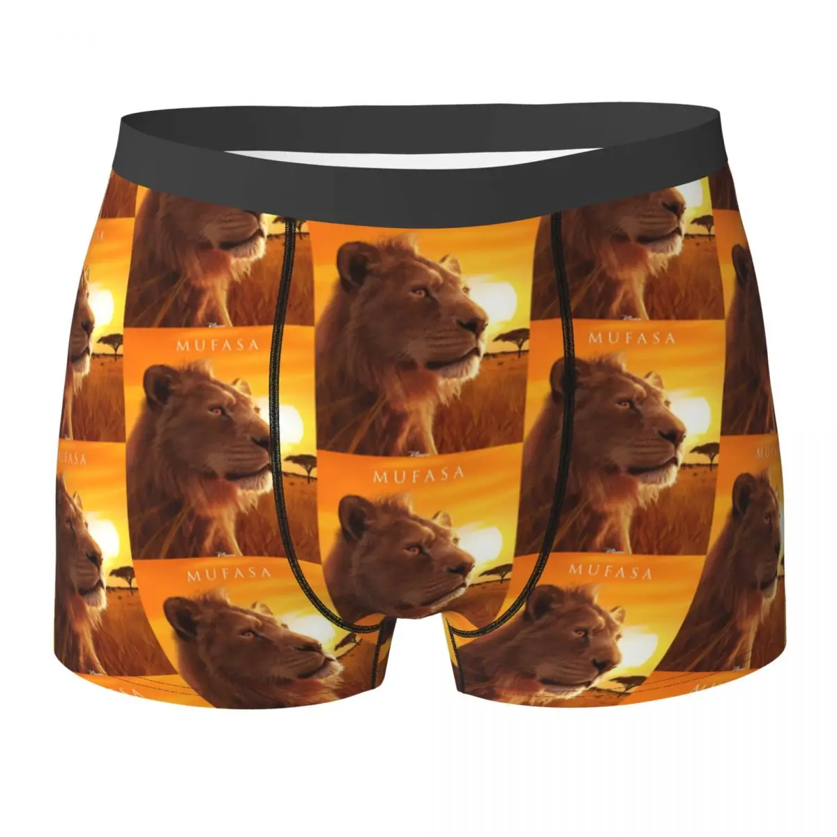 Фото Mufasa The Lion King Нижнее белье Мужские трусы на заказ DIY Дышащий багажник Модные трусы-боксеры больших размеров №1