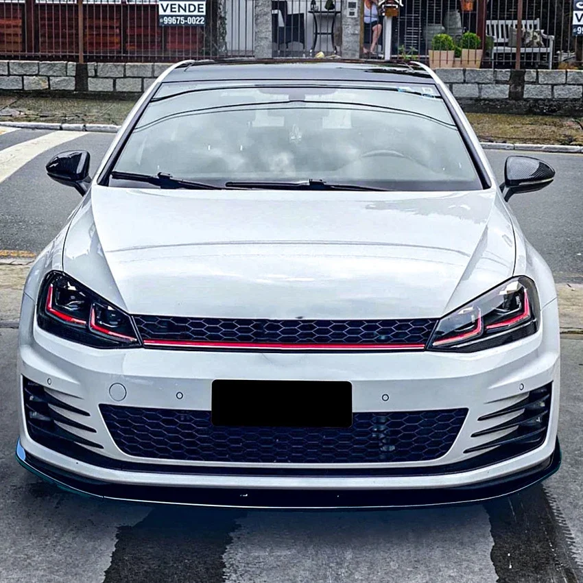 Передний спойлер на бампер для VW Golf 7 MK7 GTI R Rline 2013-2016 нижняя защитная пластина