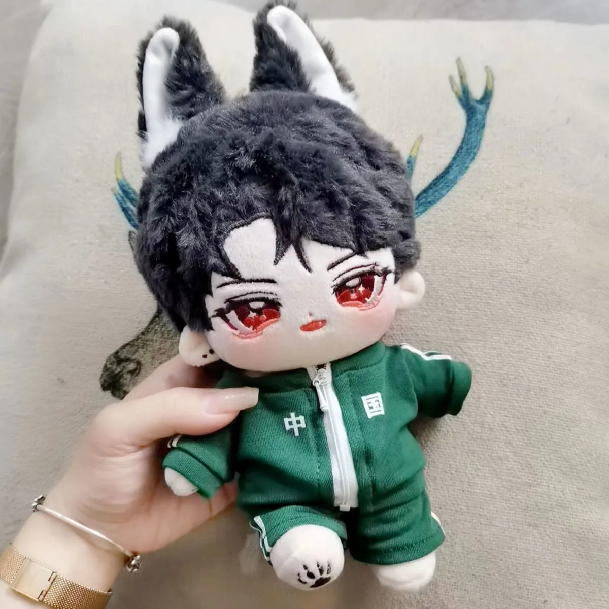 

Anime Poyun Po Yun Yan Xie Cute 20cm Beast Ear Plush Stuffed Doll Toy Body Plushie Pillow Cosplay Kawaii Fans Gift BL