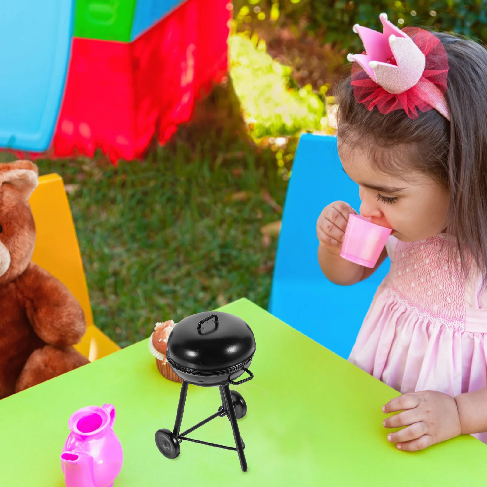 Дом Мини Открытый Гриль Для Барбекю Украшения Моделирование Духовки Миниатюрный