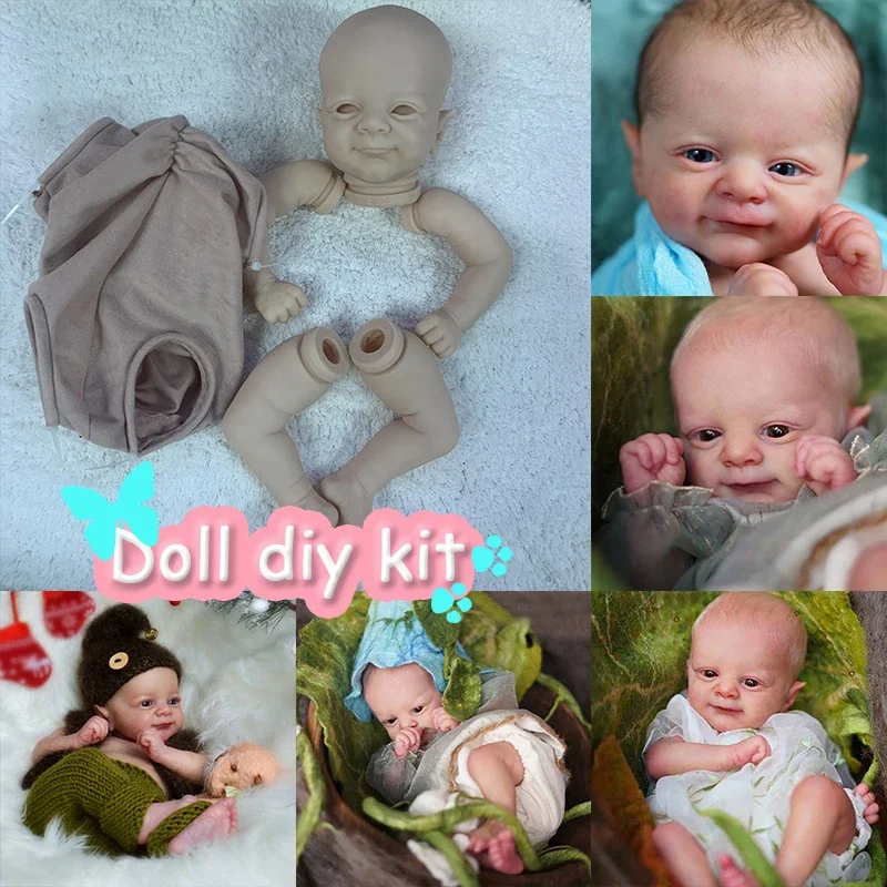 17-дюймовый 43 см неокрашенный комплект куклы реборн Flynn DIY детали