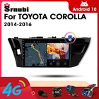 Srnubi Android 10 автомобильное радио для Toyota Corolla Ralink 2014-2016 мультимедийный видеоплеер 2 Din GPS навигация Carplay головное устройство