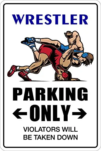 НаклейкаПарат Борец Парковка Только 8 &quotx 12&quot Металлический Новинка Знак