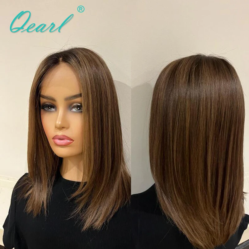 

Прямой парик на сетке спереди, каштановый, коричневый, медовый, блонд, парики из человеческих волос, распродажа, бесплатная доставка, безклеевые HD фронтальные Qearl