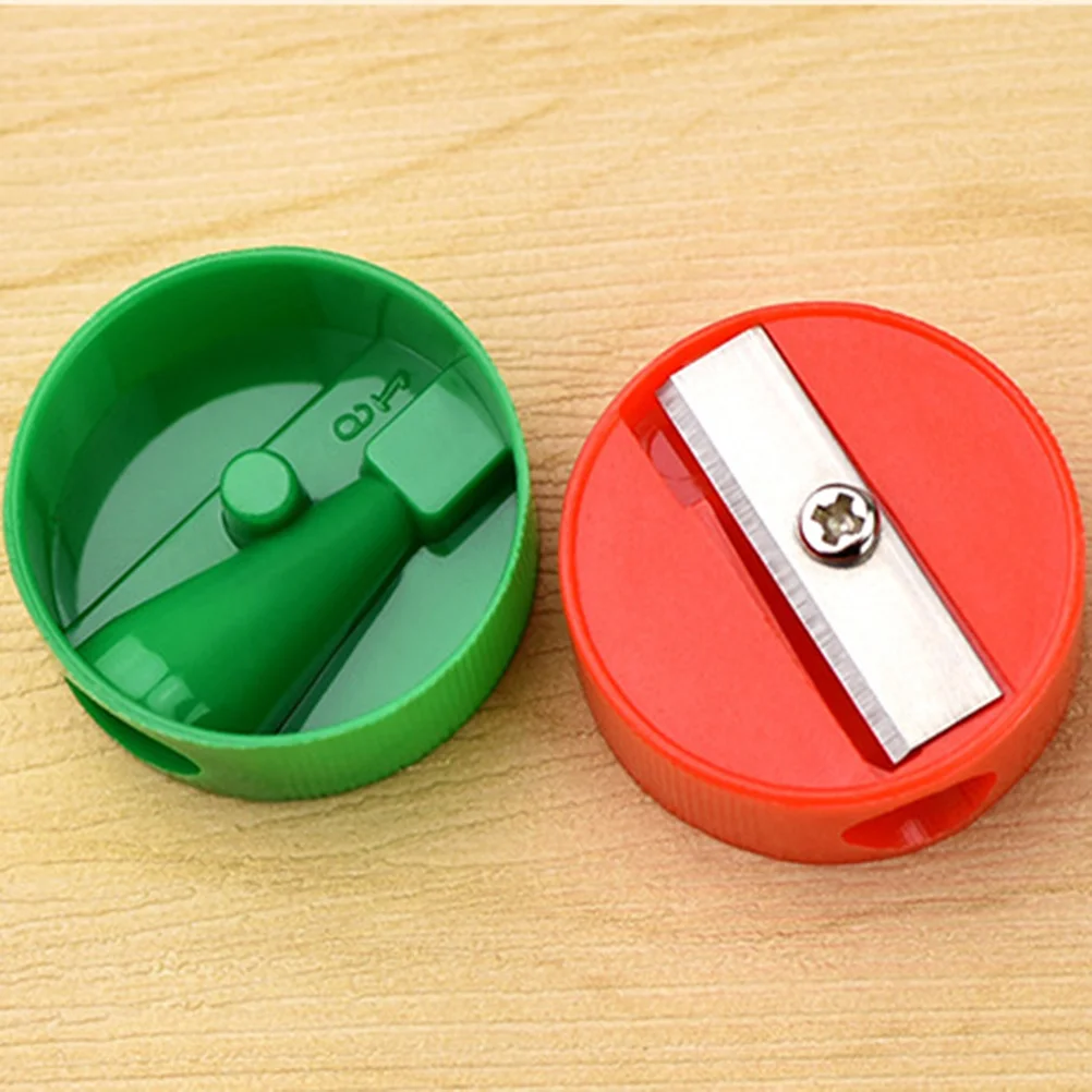 

Sharpenermanualroundhome Supplies Office Stationery School Kids Bulk Coloredmini Handheld Colorful Hole Single Decorations