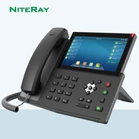 x7 touch screen enterprise ip phone 127 dss key telephone 20 sip lines hd audio with opus support built in bluetooth wi fi
