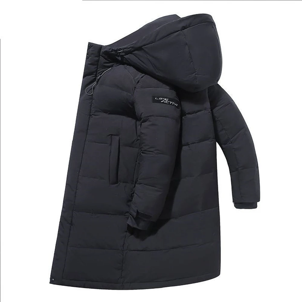 

KOODAO Winter Long Down-padding Coat Puffer Men Luxury High Quality Clothing Windbreaker Thick Lightweight Down Jacket Parkas