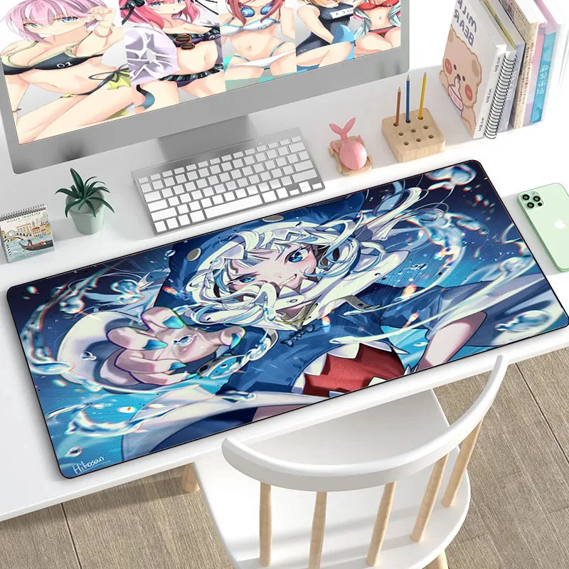 

Hololive Office Accessories Mouse Pad Gaming Laptops Keyboard Accessories Cartoon Mousepad Desk Mat Pc Gamer Extended Mouse Mats