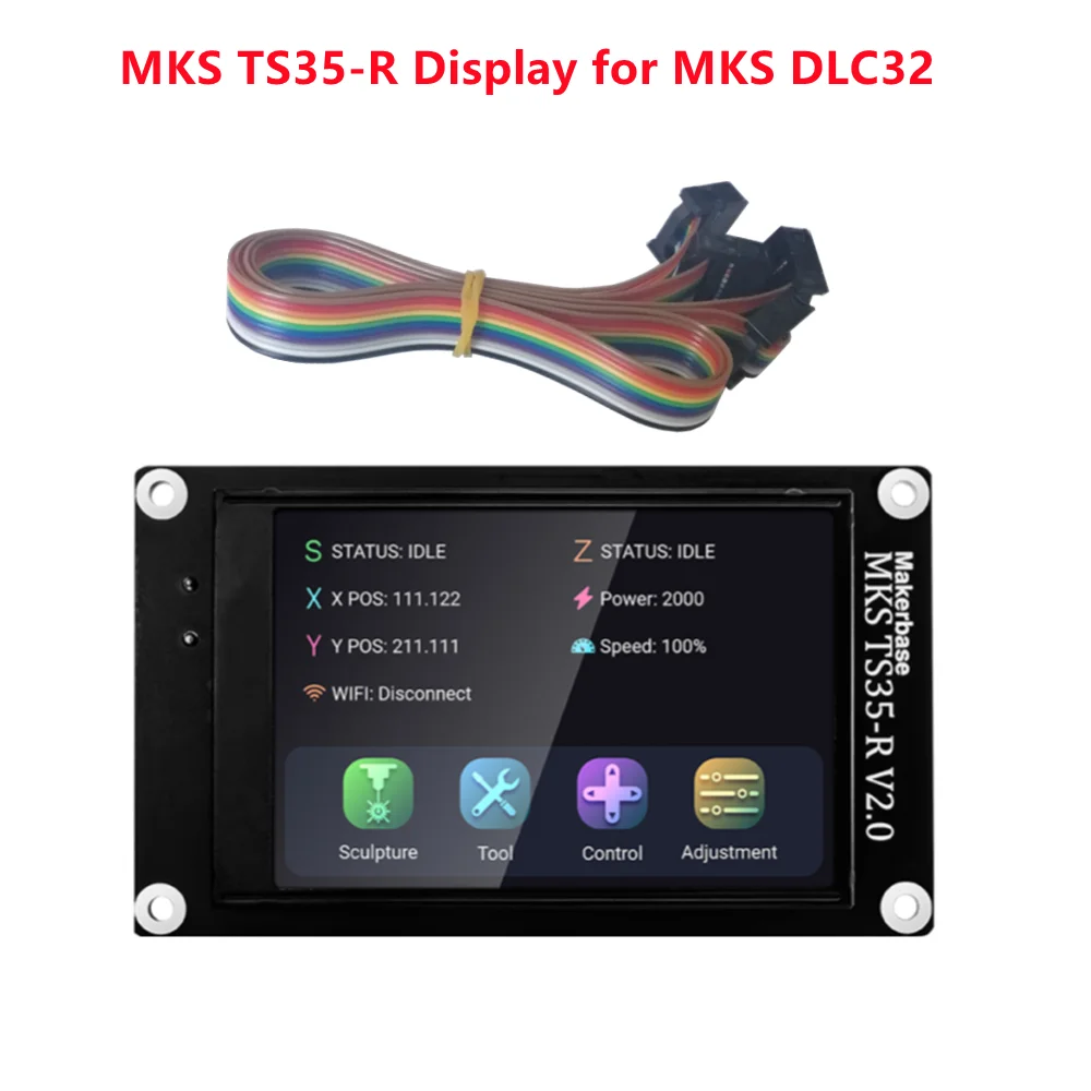Автономный контроллер MKS DLC32 32 бита карта управления ESP32 TS35-R V2.0 ЖК-дисплей с ЧПУ 3020