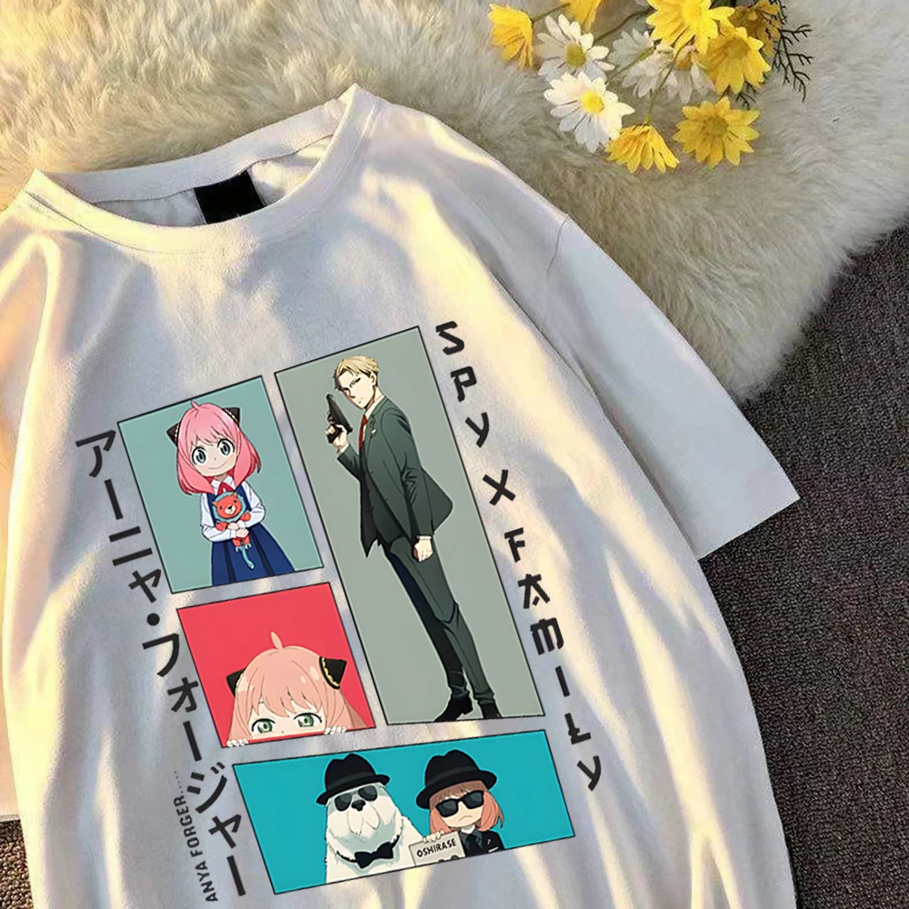 

Spy x Family T-shirt Anya Smug Bond Forger Graphic Tshirt Women Fashion Tops shirts for Girls/boys Oversized Streetwear Printing