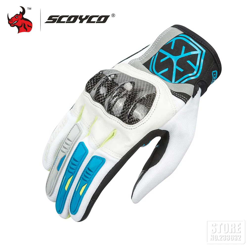

SCOYCO Summer Breathable Anti-Drop Cycling Gloves Carbon Fiber Non-slip Touch Screen Gloves Cycling Protection Multicolor Gloves