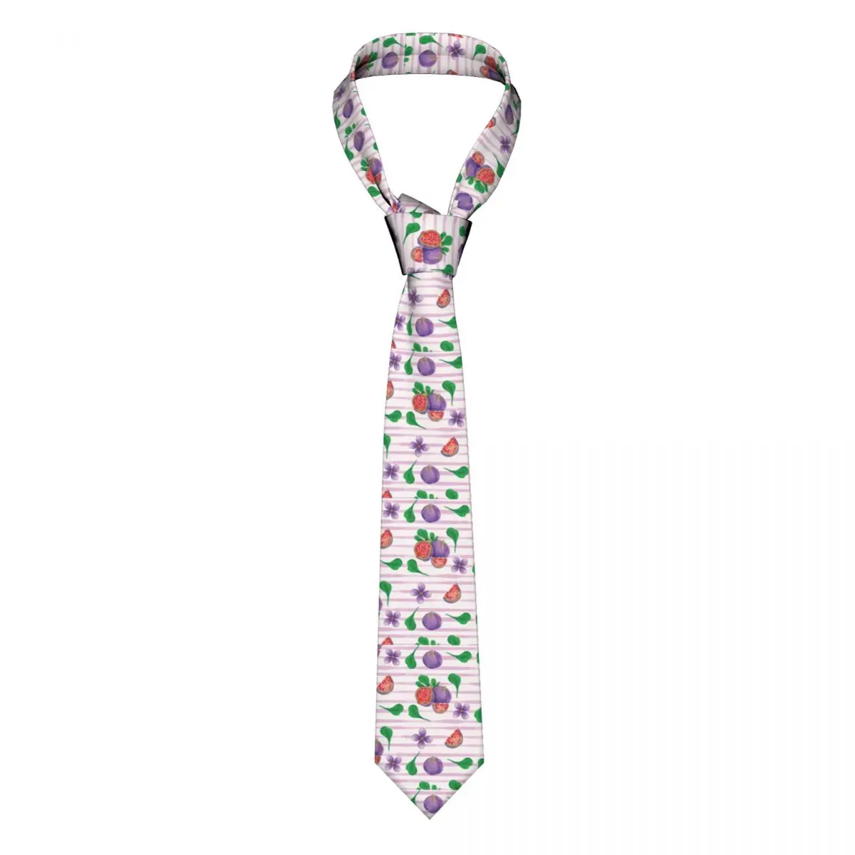 

Figs With Watercolor Leaves Tie For Men Women Necktie Tie Clothing Accessories