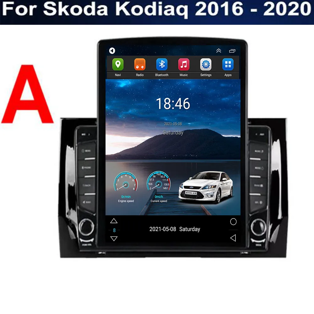 

For Tesla Style 2 Din Android 12 Car Radio For Skoda Kodiaq 2016-2035 Multimedia Video Player GPS Stereo Carplay DSP RDS Camera
