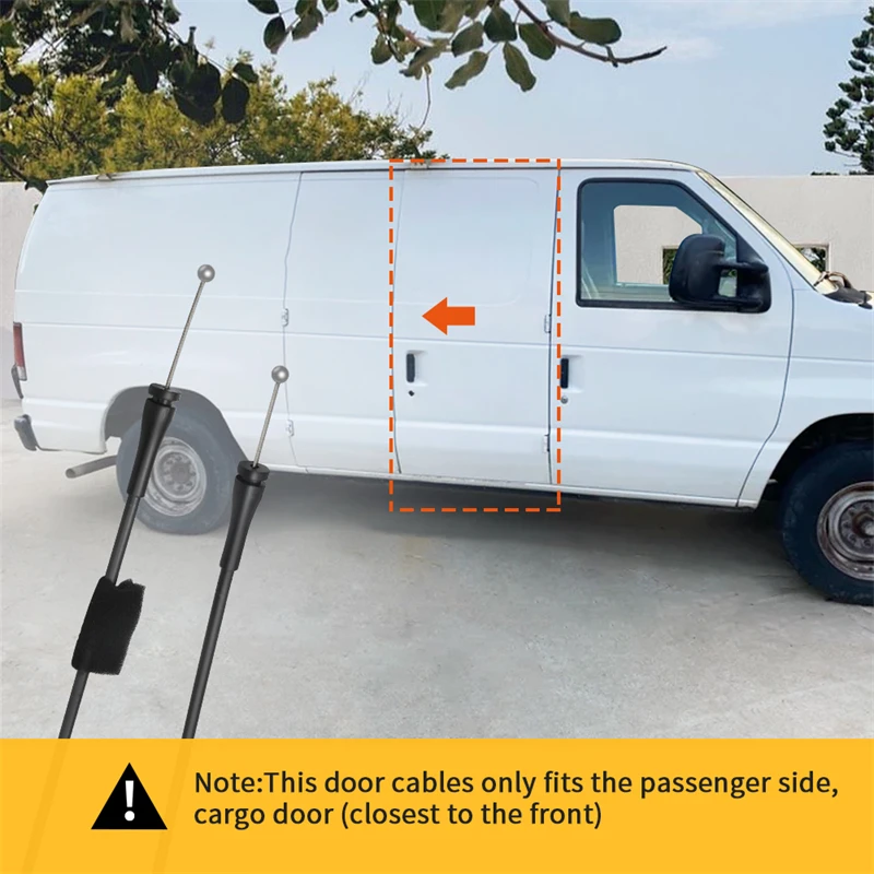 

2Pcs Inner Door Handle Release Lock Latch Cable for Ford E150 E250 E350 E450 E550 Van Super Duty 1992-2014 6C2Z15264A00AB