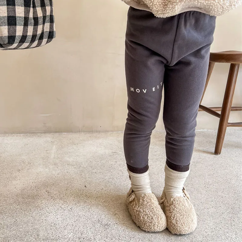 

MILANCEL осенние новые детские брюки теплые леггинсы с подкладкой для девочек зимние колготки брюки
