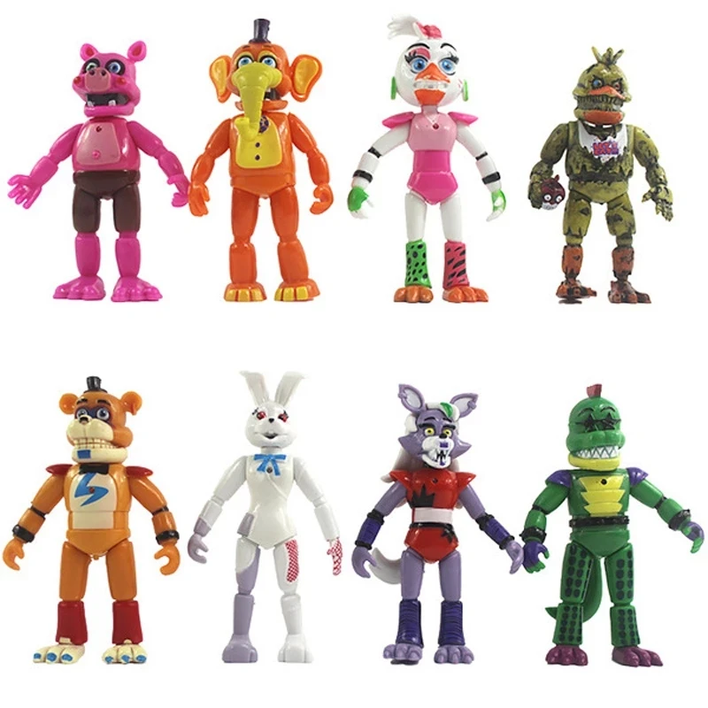 

Freddy Model 13cm PVC FNAF Foxy Freddy Chica Anime Figure Toys