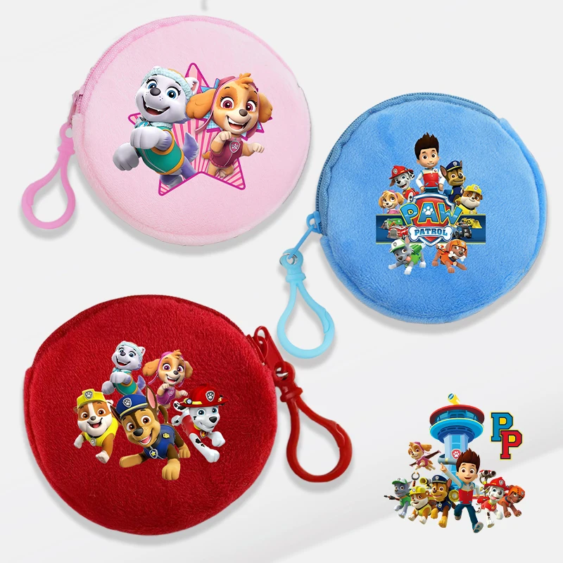 Пышный патруль плюшевый кошелек для монет портативный чейс Скай аниме с