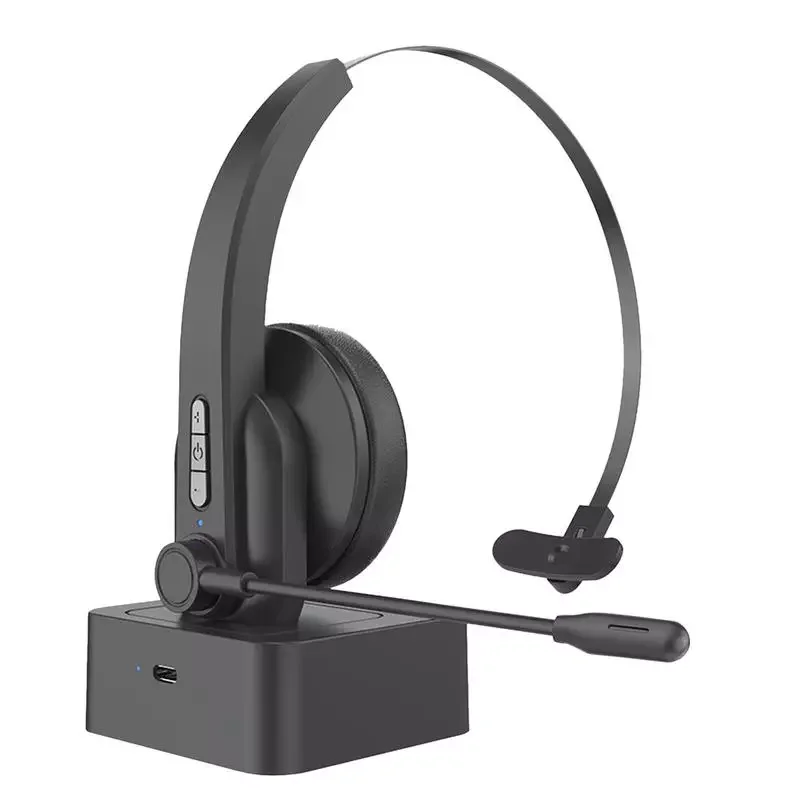 

NEW2023 Wireless Headset With Microphone 5.0 Noise-cancelling 30 Hours Of Talk Time Lightweight Office Customer Service Headset