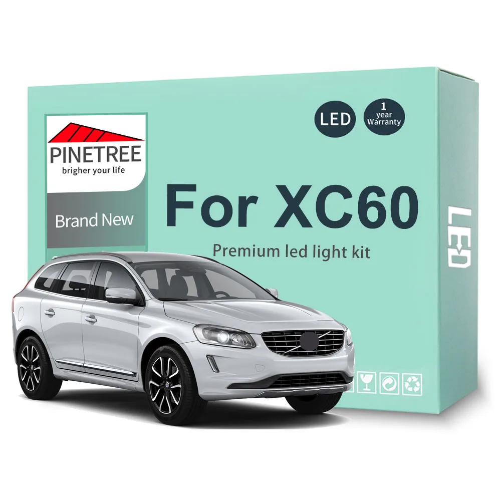 

Led Interior Light Kit For Volvo XC60 2009-2015 2016 2017 LED Dome Map License Plate Light Canbus