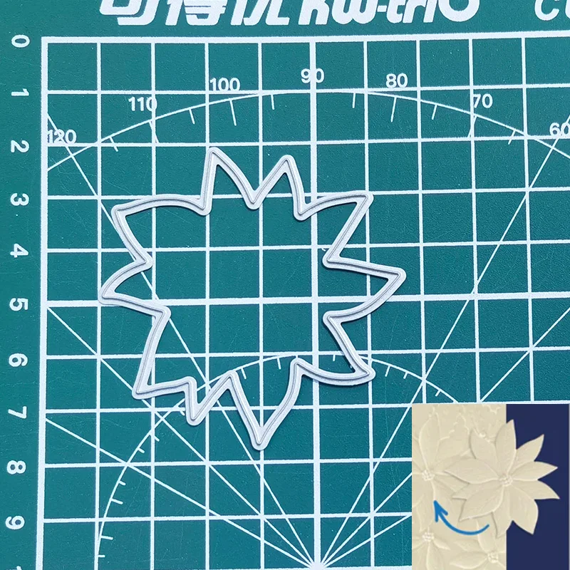 Рукоделие-игривый пуансета 3d тисненые папки и набор пресс-форм шаблоны штампов