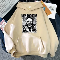 mf doom kpop graphic print hoodie menwomen casual fashion tops crazy long sleeve round collar sweatshirts autumn hip hop male