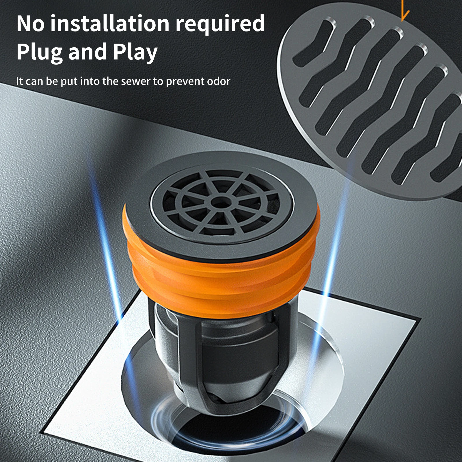 

Магнитная левитационная насадка на слив пола с защитой от запаха