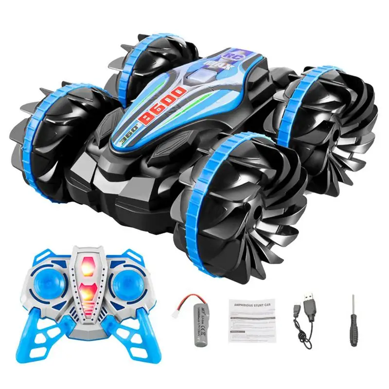 

Rc Truck 360 Rotation Waterproof Rc Car Double Sided Driving Electric Car With Low Battery Warning 2.4G Signal Gravity Sensor