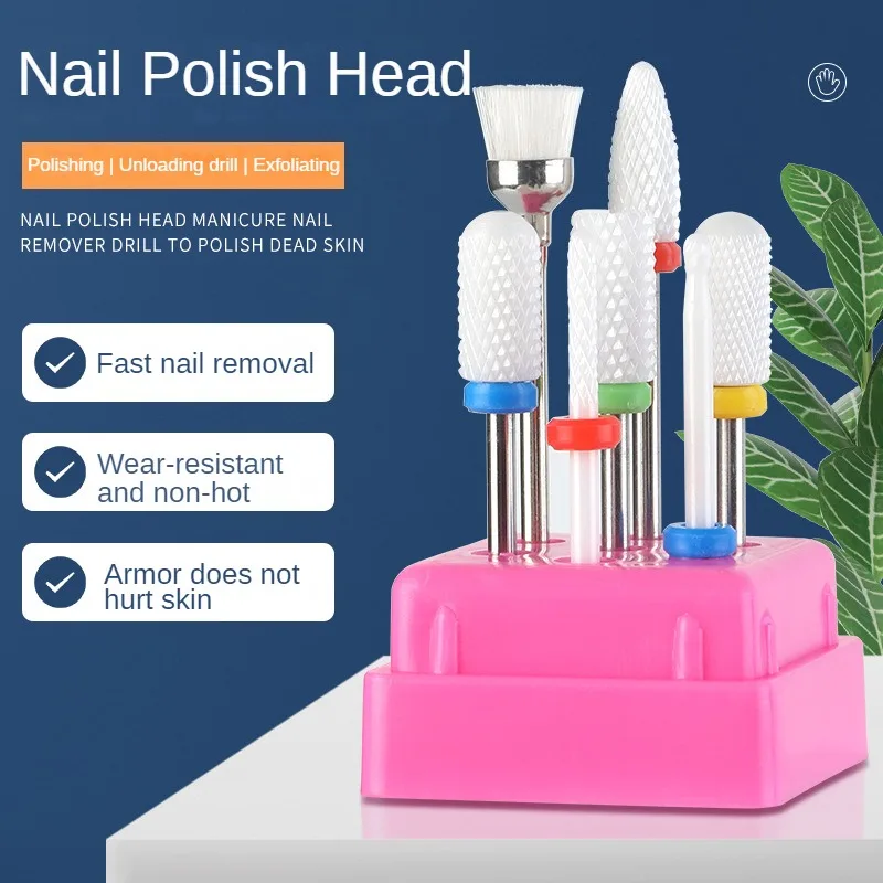 

Nail Drill Bits Set Ceramic Tungsten Milling Cutter for Manicure Gel Polish Remover Nail Files Pedicure Nail Drill Accessories