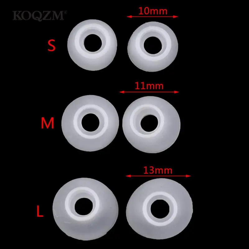 

3 пары (6 шт.) шумоизоляционные удобные прозрачные силиконовые амбушюры вкладыши для наушников силикон