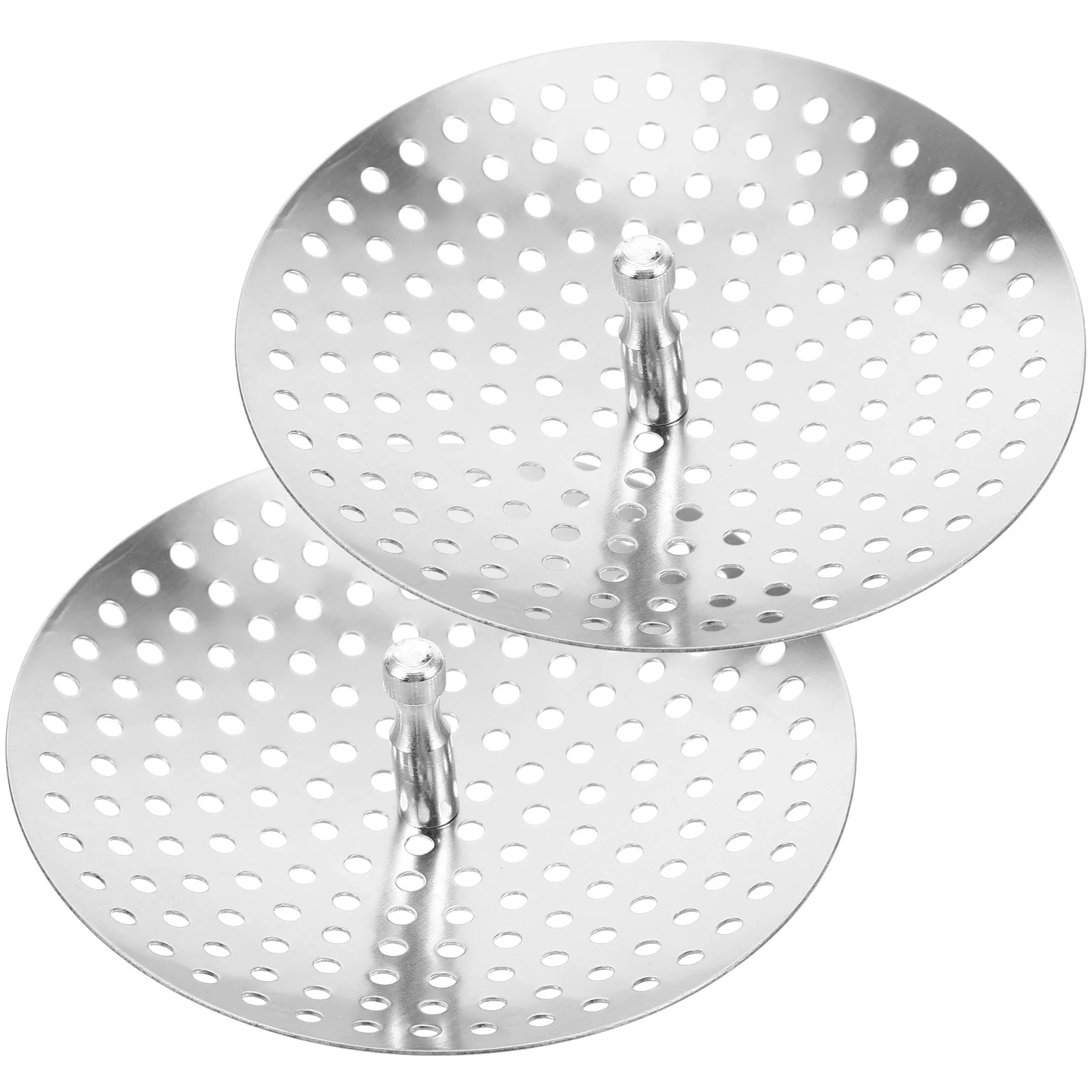 

2pcs Sink Strainers Metal Drain Catchers Kitchen Garbage Basket Catchers Stainless Steel Drainers