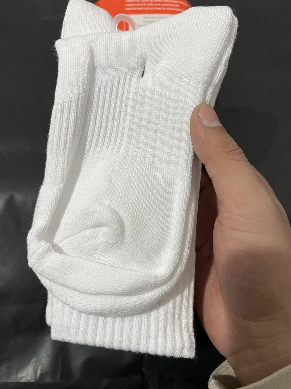 3 Pairs of Black and White Towel Bottoms for Men and Women's Cotton Comfortable Sports Socks Designer Style
