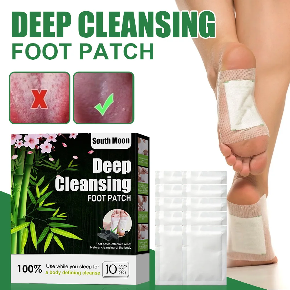 

Detox Foot Patches Stress Relief Feet Deep Sleep Body Toxins Detoxification Cleaning Body Care Cleansing Natural Pad 10/20pcs